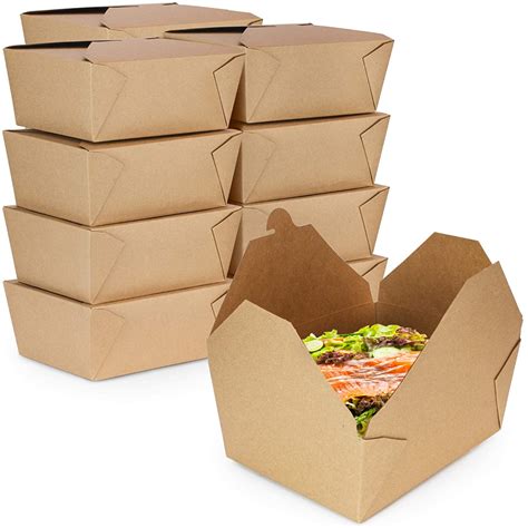 metal to go box with paper top|Amazon.com: Takeout Food Containers with Handle 8 .